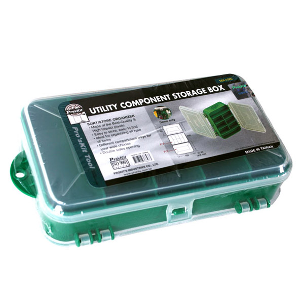 Prokit 다용도 PVC 수납함, 8분배: 165x95x45mm