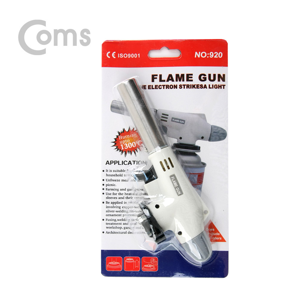 Coms 가스 토치 1300도 / 중형 / 원터치형 / 화력조절