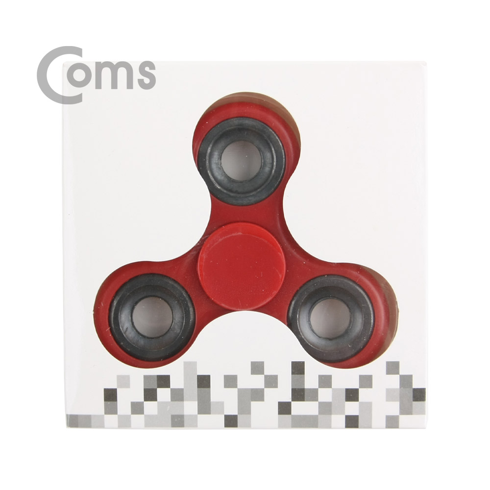 Coms 피젯스피너, 삼각날(Triple) Red / 피젯토이 / 키덜트 장난감