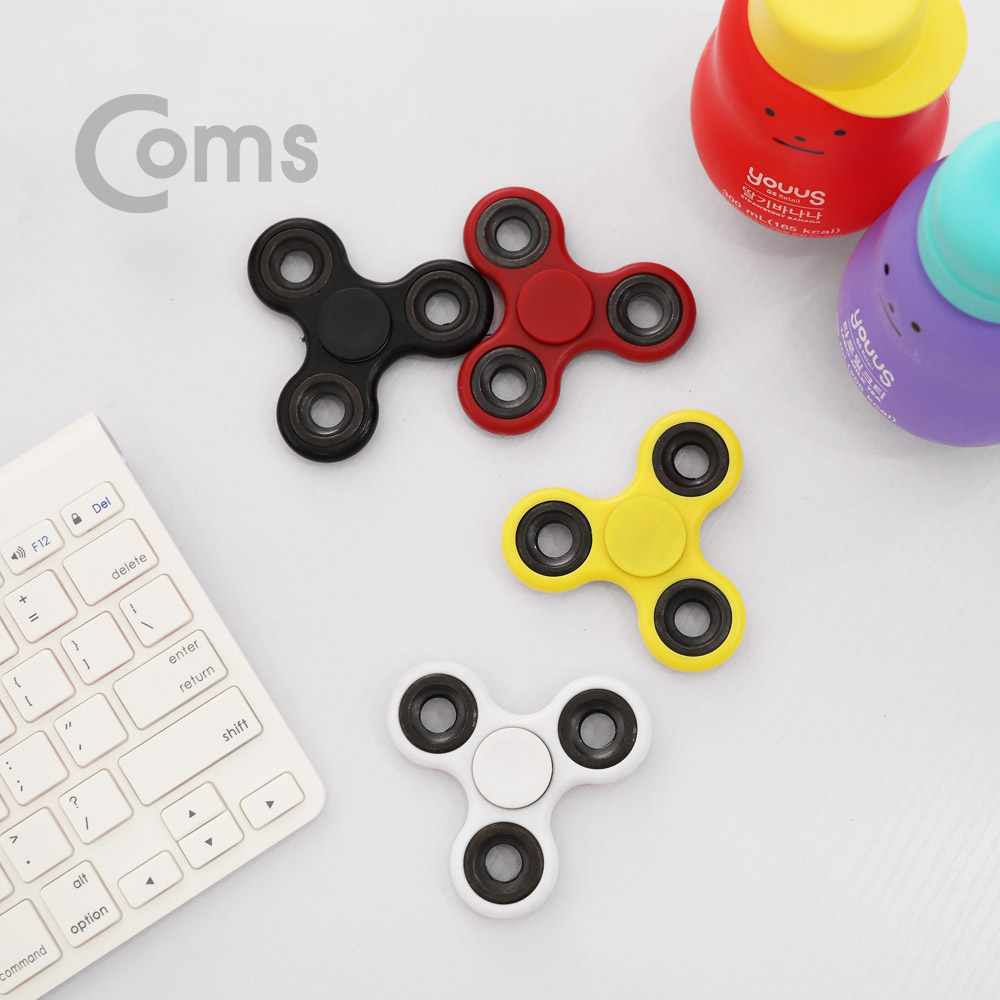 Coms 피젯스피너, 삼각날(Triple) Yellow / 피젯토이 / 키덜트 장난감