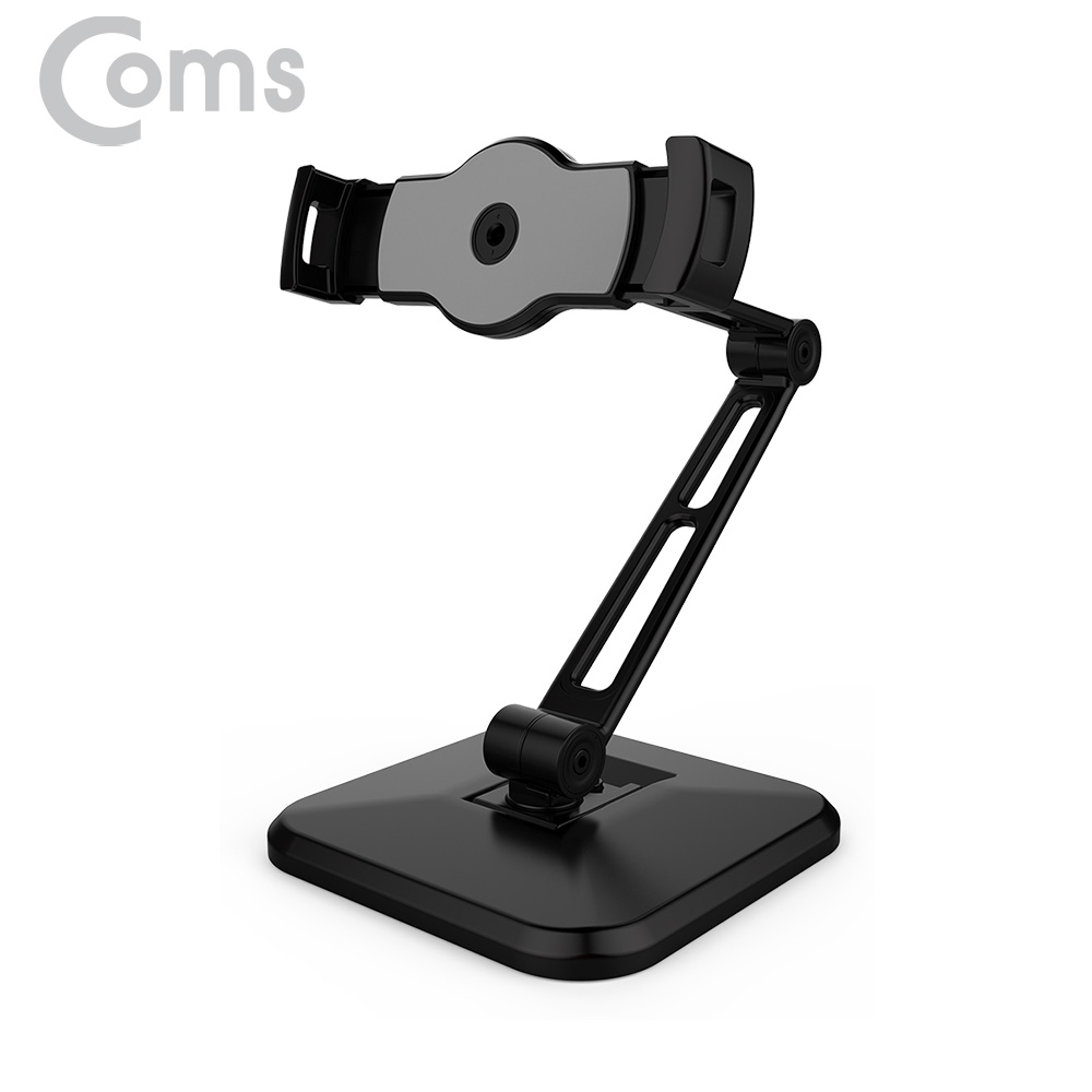 Coms 스마트 타블렛 데스크 스탠드/각도조절/Black/회전/벽면거치
