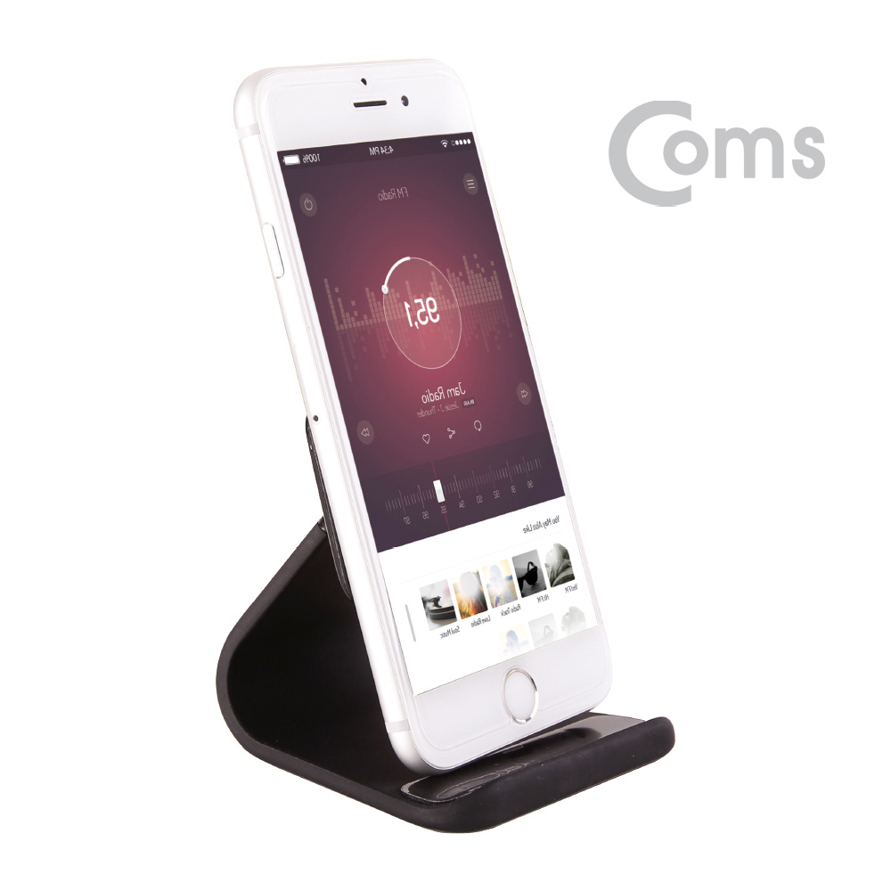 Coms 스마트폰 프리미엄 스탠드 / 플라스틱 / Black
