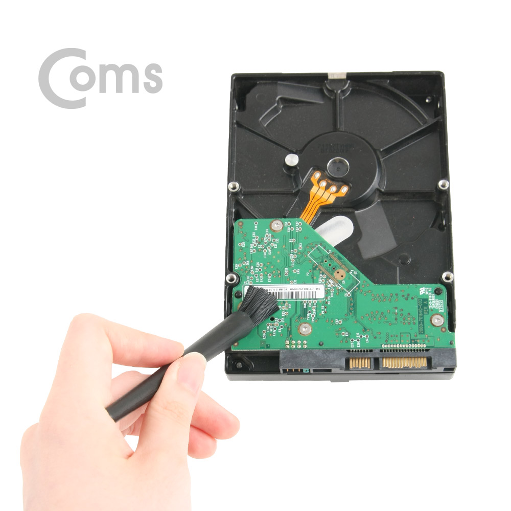 Coms 다용도 브러쉬/기판 청소 Black - 1cm x 12cm