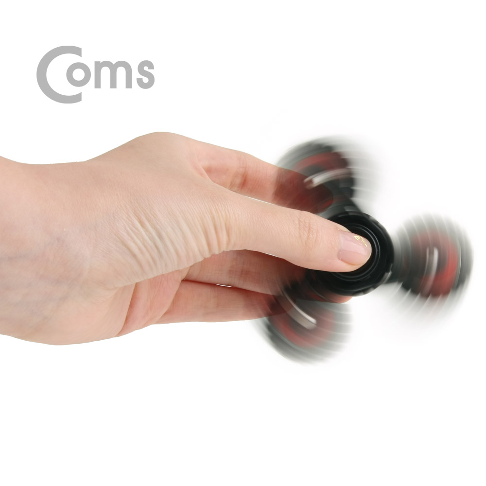 Coms 피젯스피너, 삼각날(Triple) Red /피젯 토이 / 키덜트 장난감