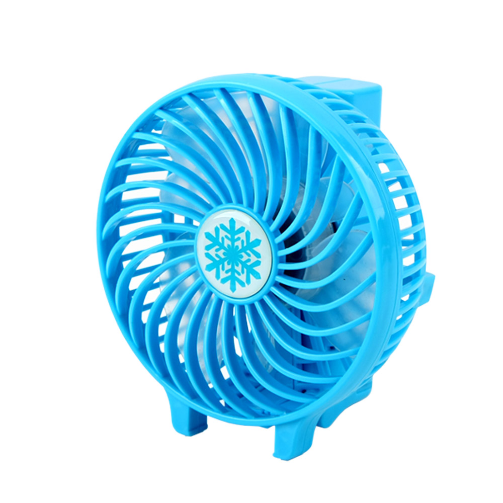 Coms 휴대용 USB 토네이도 선풍기 (충전/접이식) 90mm Blue