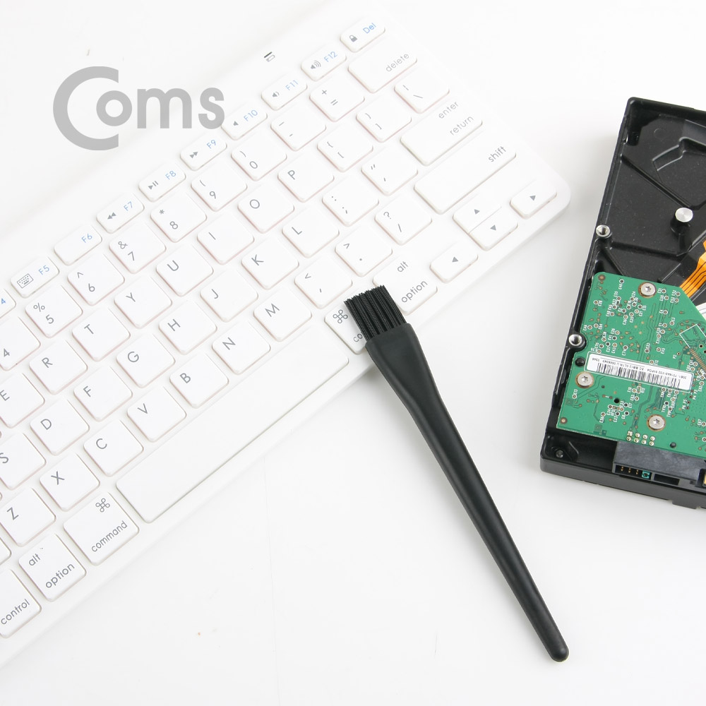 Coms 다용도 브러쉬(기판 청소용 솔), Black - 1.5cm x 15cm