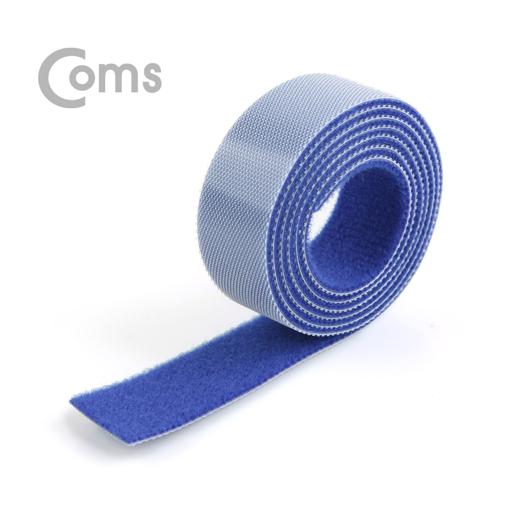 Coms 벨크로 타이(100mm x 20mm) Blue/케이블타이