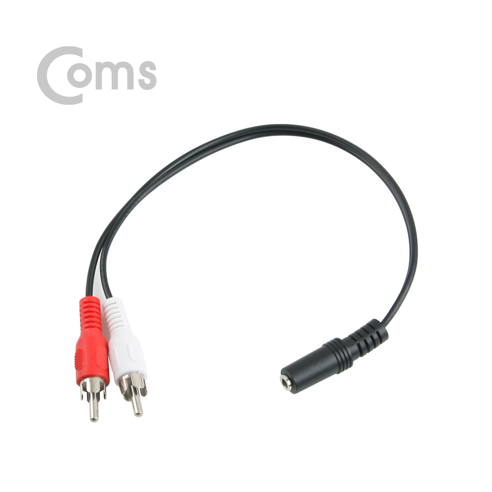 Coms 스테레오 젠더 Y형(3.5 F/RCA Mx2) 25cm/Stereo