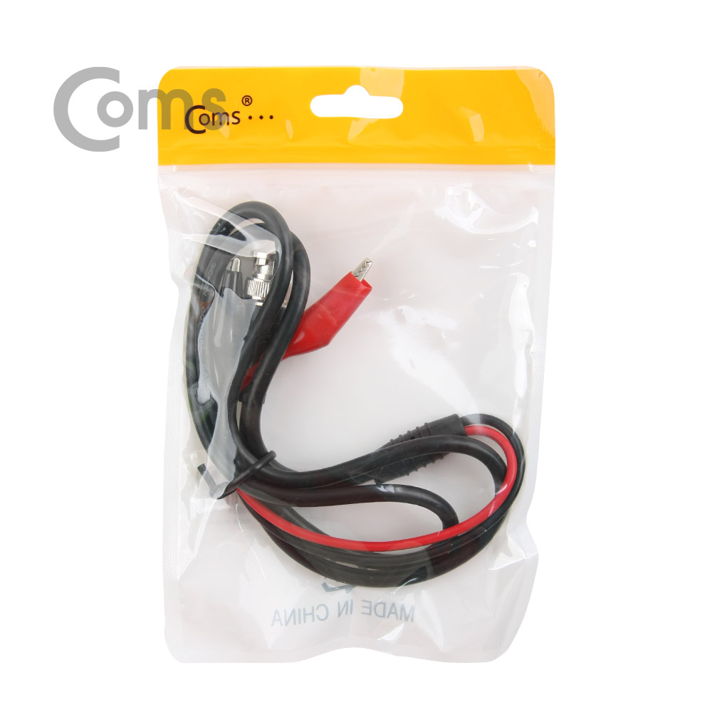 Coms BNC 케이블/악어클립 2선 1M