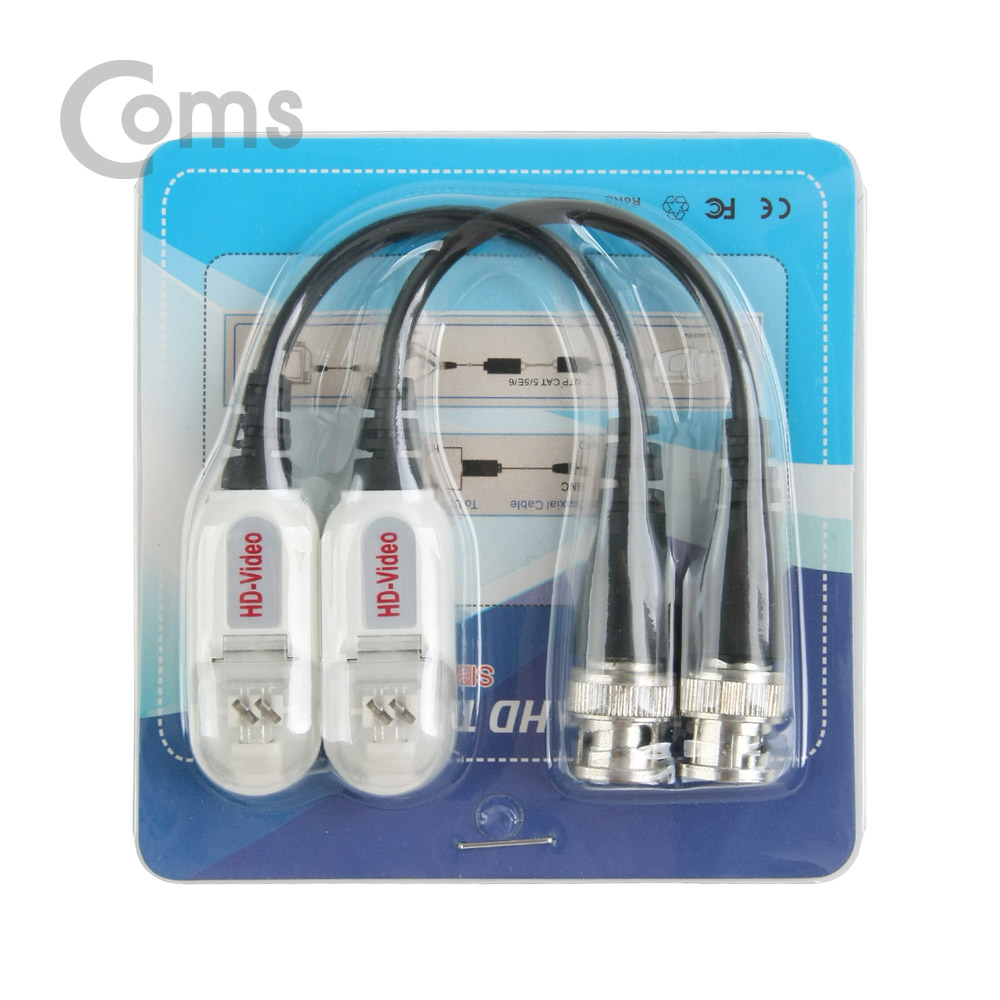 Coms BNC 리피터(Balun), CCTV 신호연장/HD