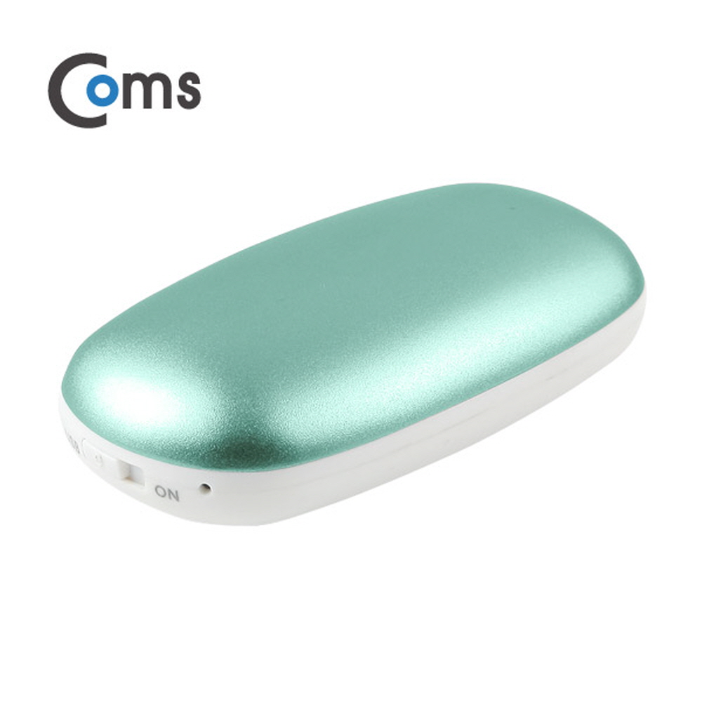 Coms USB 온열 핸드워머/손난로, Blue (18650 전용/배터리 미포함)