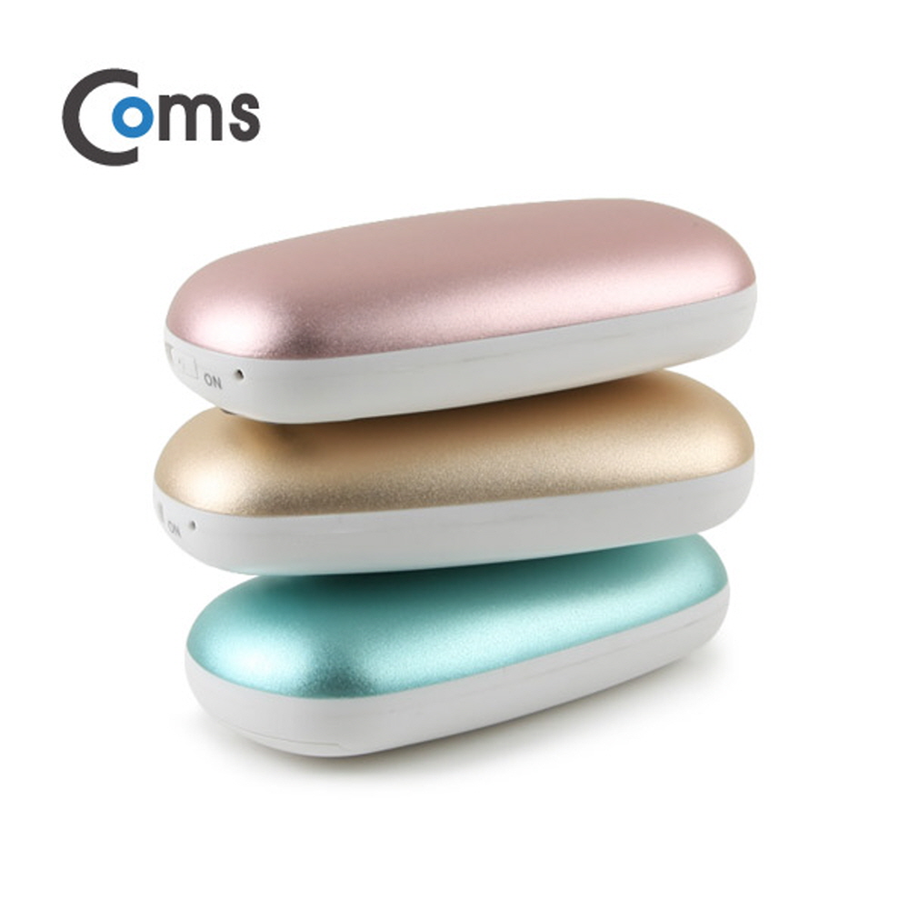 Coms USB 온열 핸드워머/손난로, Blue (18650 전용/배터리 미포함)