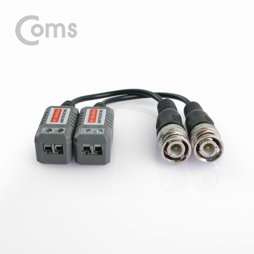 Coms BNC 리피터(Balun), CCTV 신호연장 (UTP 나사 타입, CVI/TVI/AHD)