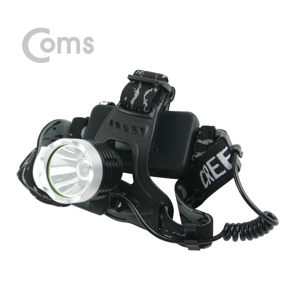 Coms 헤드램프, 1800lm 고휘도 LED 장착 / White 1 LED 사용 / LED 램프