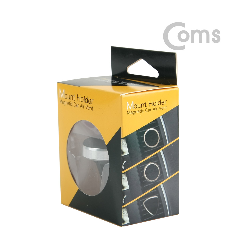 Coms 차량용 거치대, 송풍구 거치 / 자석식 / Black / 에어컨