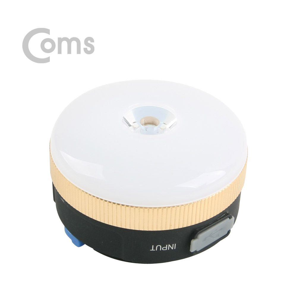 Coms 램프 (LED 캠핑용), 9LED+1LED - 3W 충전/자석식/고리 고정/무드등
