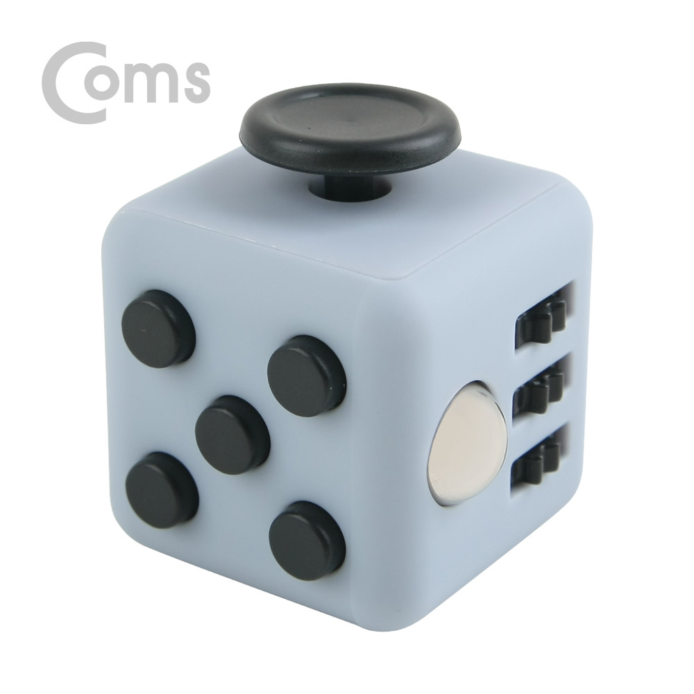 Coms 피젯큐브, 집중력장애 개선, 집중력 큐브 / 스트레스 해소 아이템(블랙)