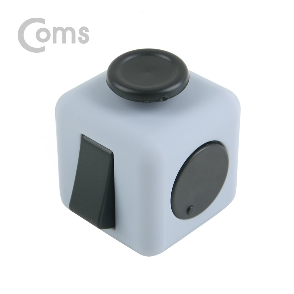 Coms 피젯큐브, 집중력장애 개선, 집중력 큐브 / 스트레스 해소 아이템(블랙)