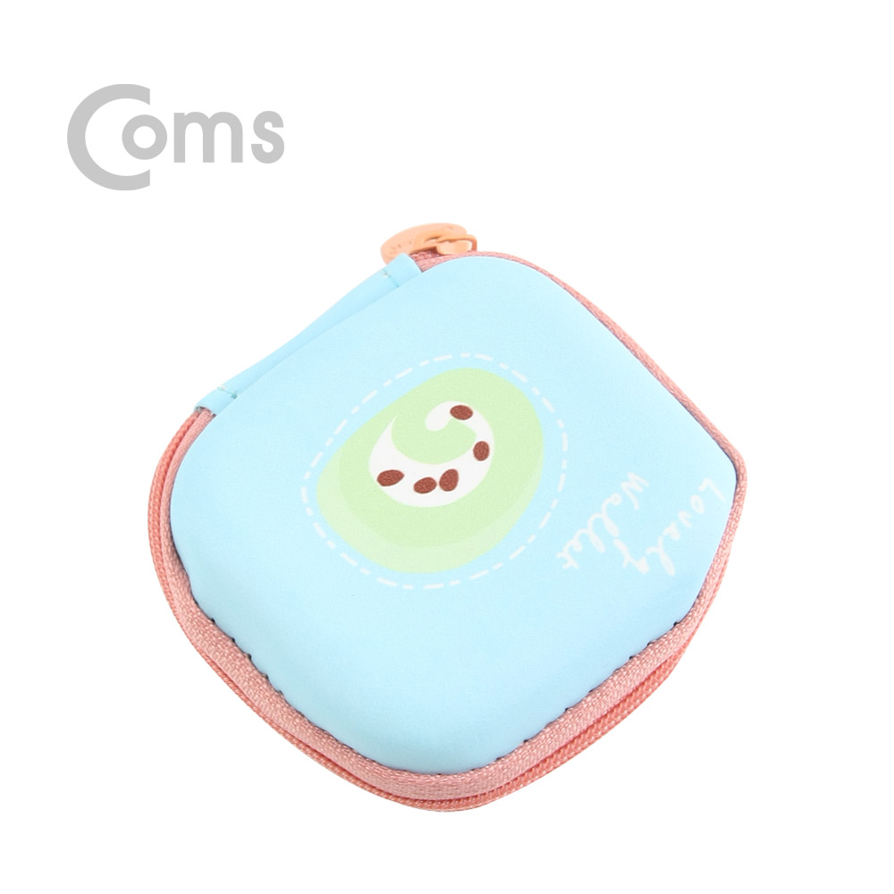 Coms 케이스- 다용도 포켓(사각형) / Sky Blue & pink