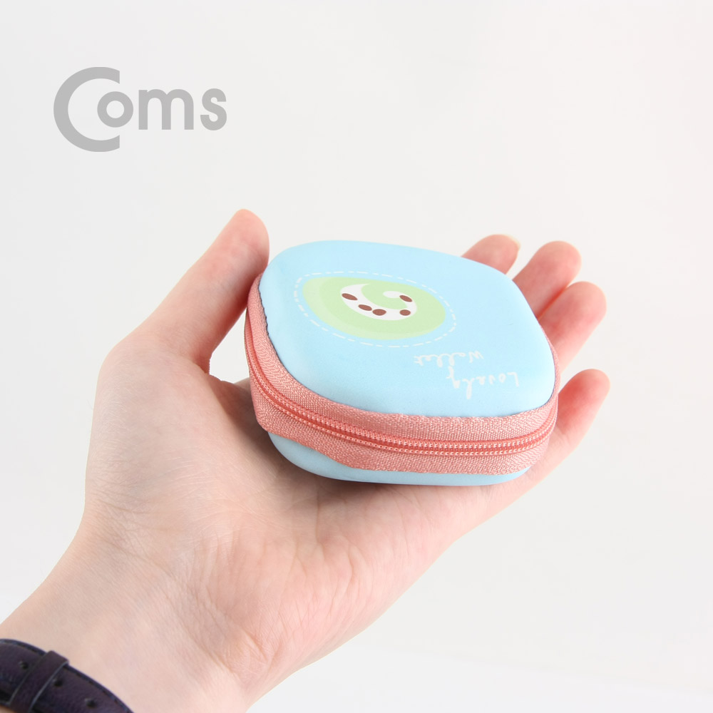 Coms 케이스- 다용도 포켓(사각형) / Sky Blue & pink