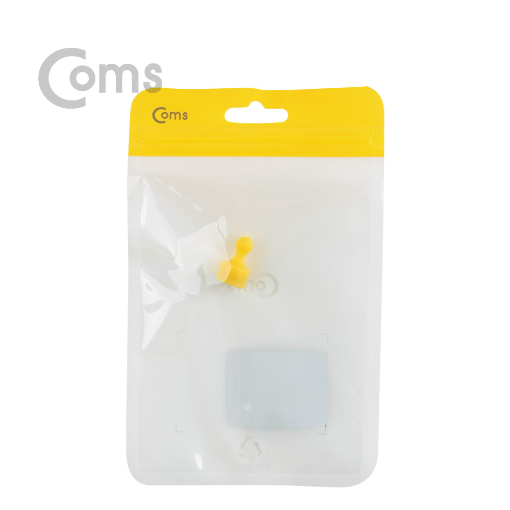 Coms 자석(체스형)-메모지 고정, Yellow/마그네틱