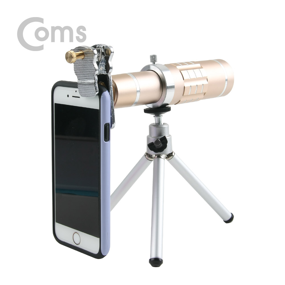 Coms 스마트폰 카메라 확대경 18배줌(18x) 클립 고정(만능)