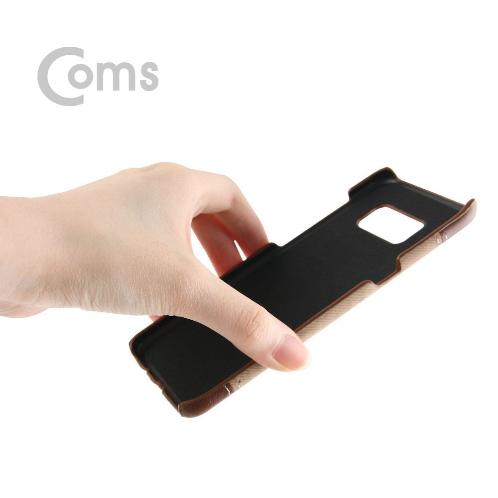 Coms 스마트폰 케이스(Jean Pad), Brown / 갤럭시S8용