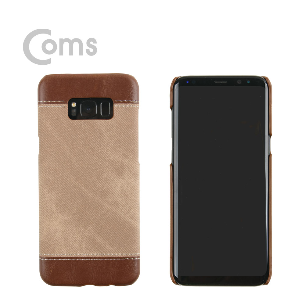 Coms 스마트폰 케이스(Jean Pad), Brown / 갤럭시S8 Plus용