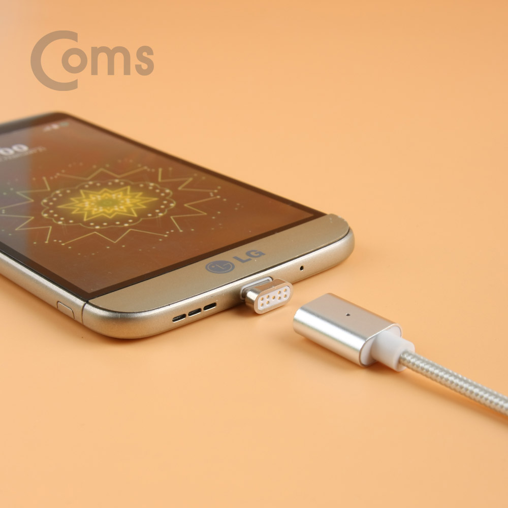 Coms 안드로이드 Micro 5핀 케이블, 자석 분리 1M