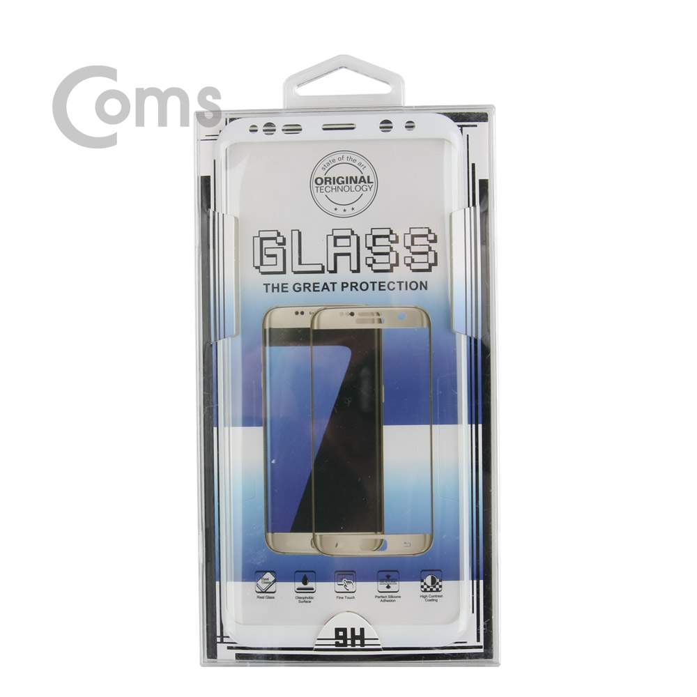 Coms 스마트폰 보호필름(갤럭시S8 Plus) White/갤럭시