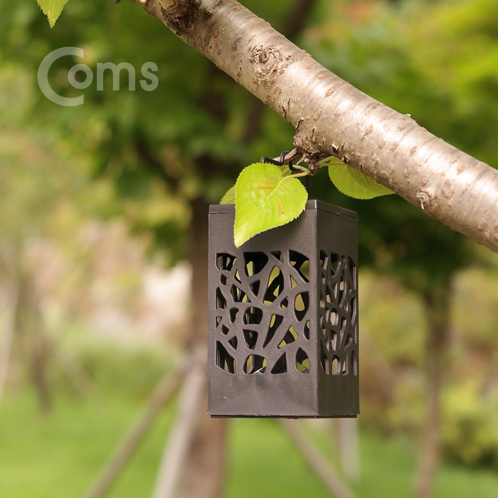 Coms 태양광 LED 정원등/가든램프(1LED/전구색) 무늬형 / LED 램프