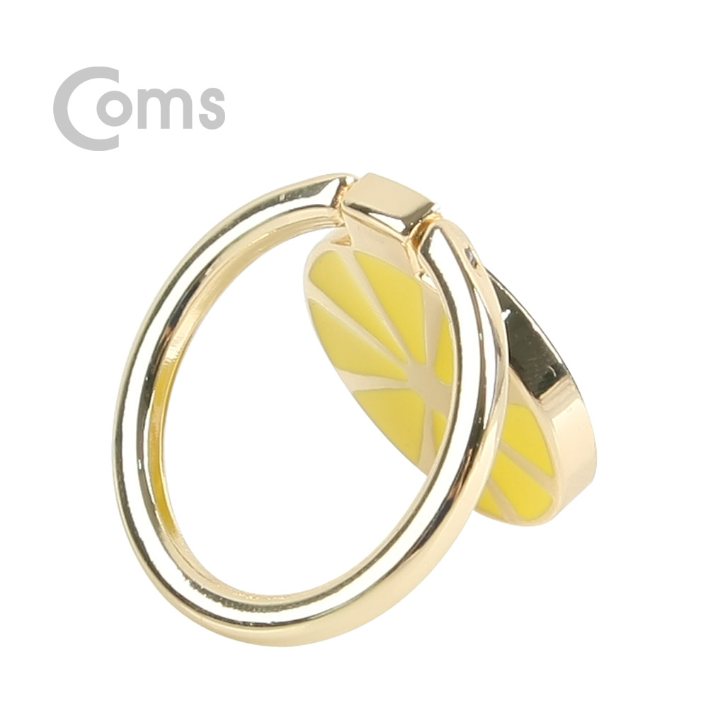 Coms 스마트폰 링 홀더/핑거링, 후면부착, 레몬