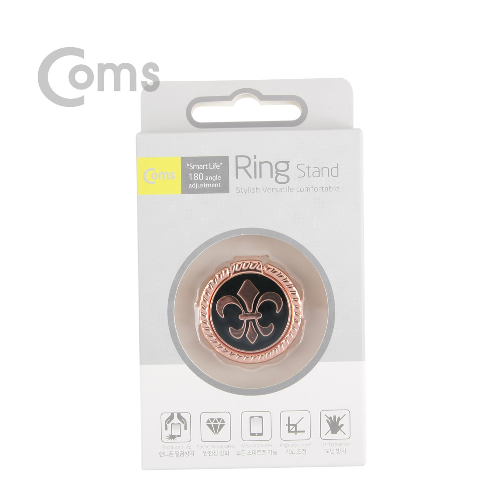 Coms 스마트폰 링 홀더/핑거링, 후면부착, 레트로