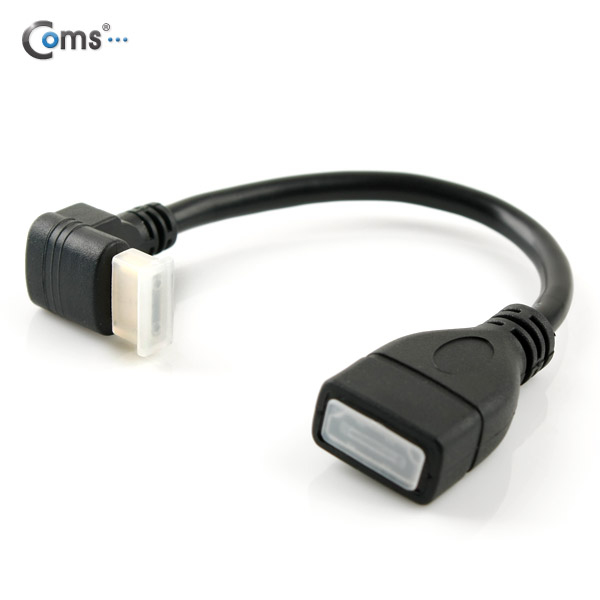 Coms HDMI 젠더(Mini HDMI M/HDMI F), 10cm 전방 하향 꺾임(꺽임)