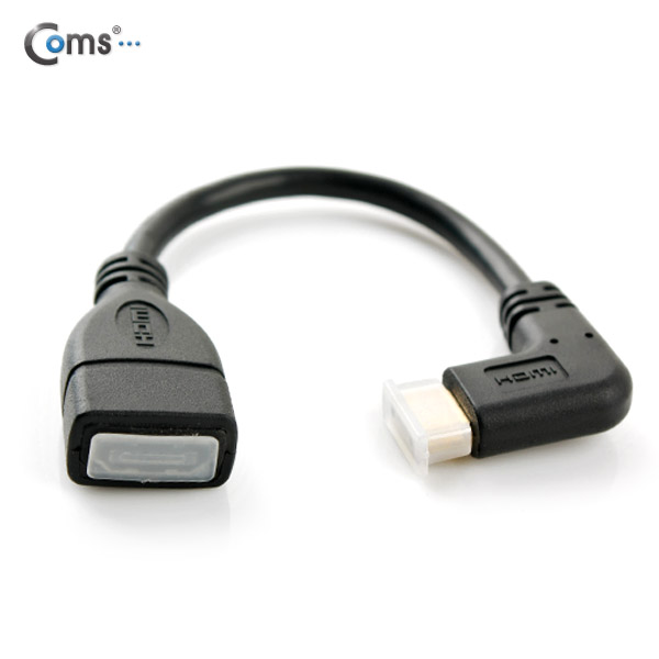 Coms HDMI 젠더(Mini HDMI M/HDMI F), 10cm 우향꺾임(꺽임)