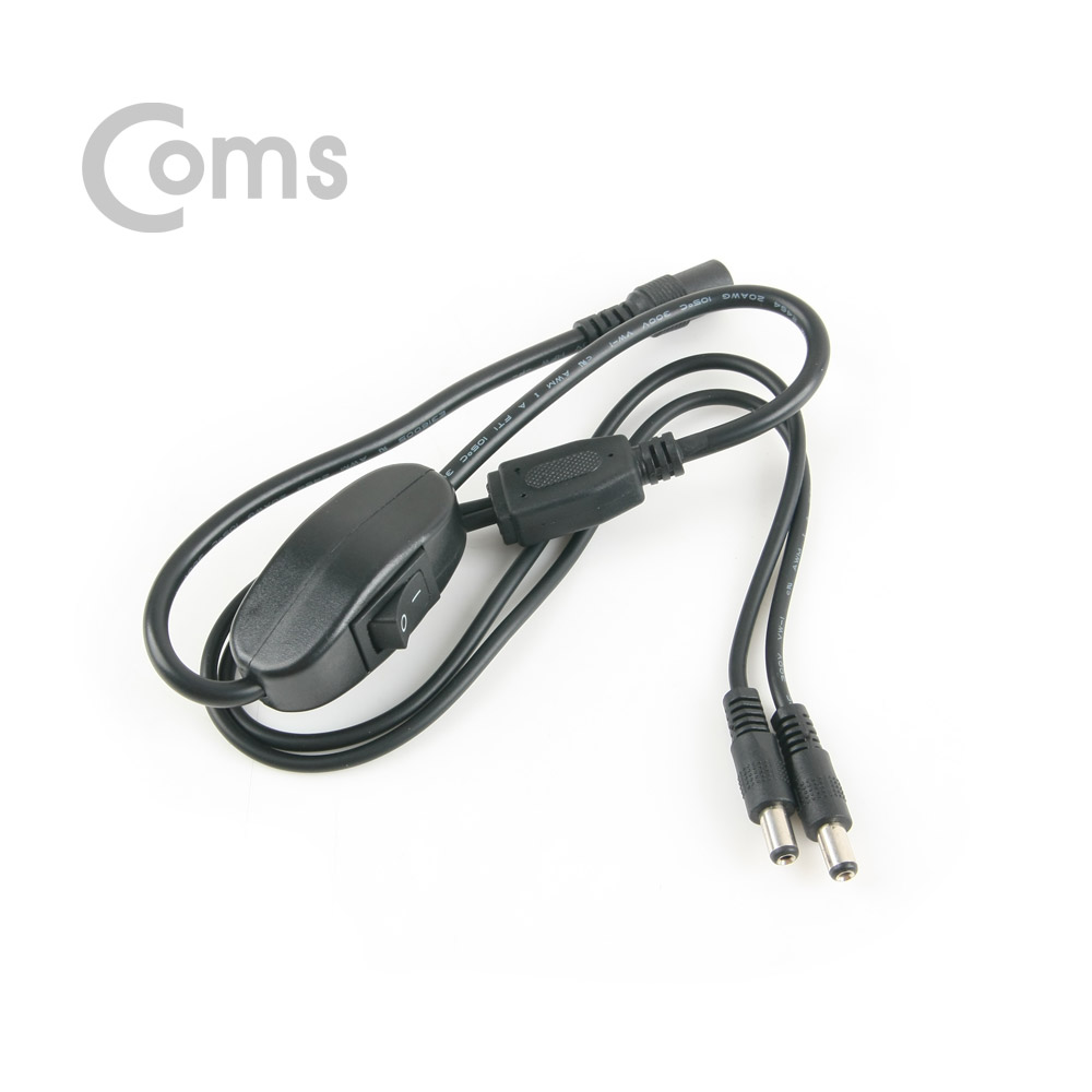 Coms DC-잭 2분배 전원 케이블 / 5.5-2.1, 70cm