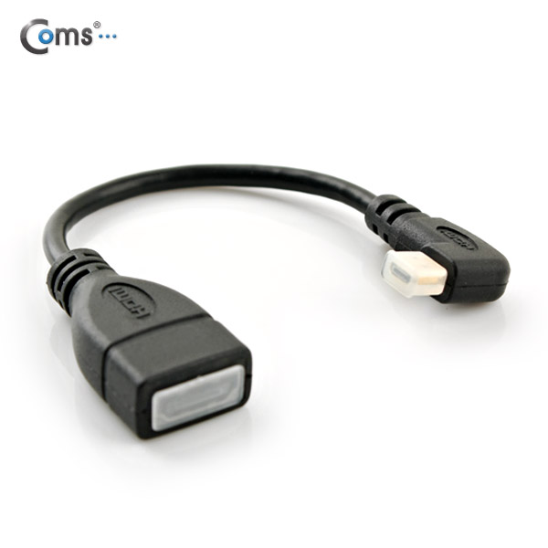 Coms HDMI 젠더(Micro HDMI M/HDMI F), 10cm 우향꺾임(꺽임)