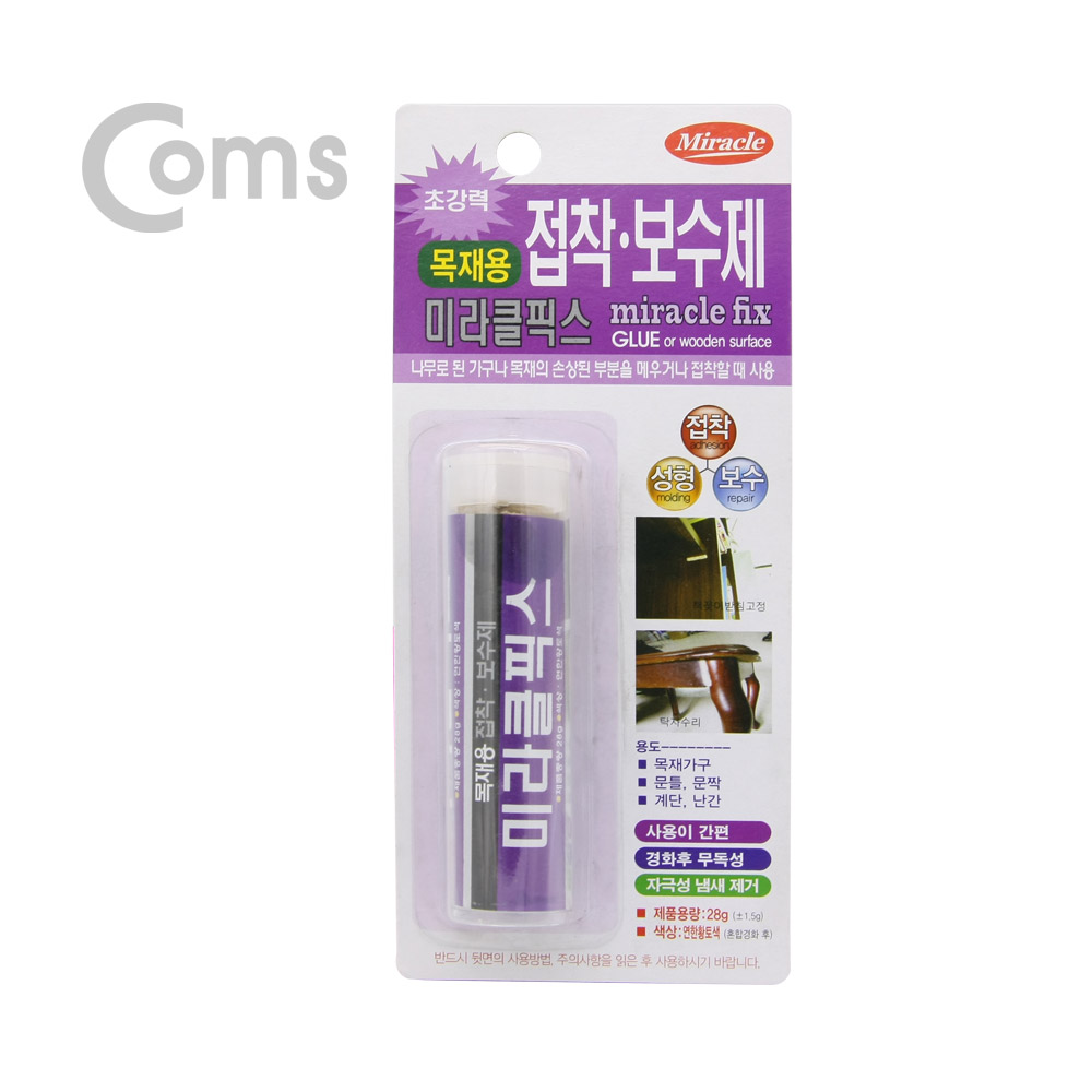 Coms AME코리아 미라클픽스 접착/보수제 (목재용) 28g