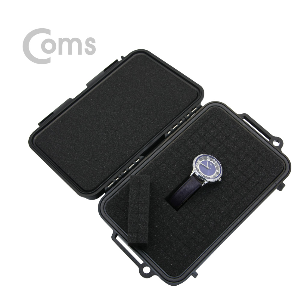 Coms 하드 케이스(생활방수) / 충격방지 / Black 215x135.5x76mm / HDD