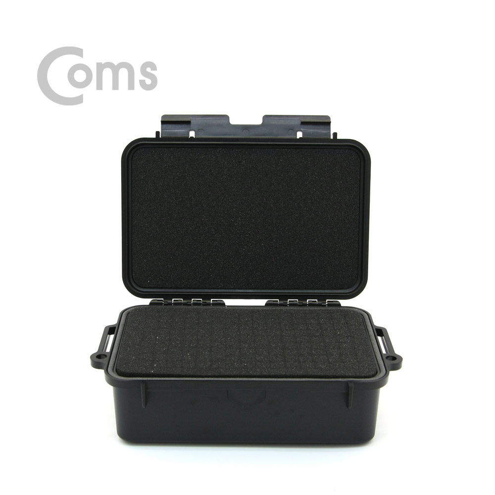 Coms 하드 케이스(생활방수) / 충격방지 / Black 215x135.5x76mm / HDD