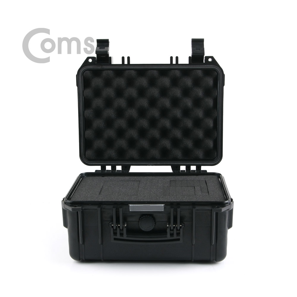 Coms 하드 케이스(생활방수) / 충격방지 / Black / 334x275x179mm / HDD