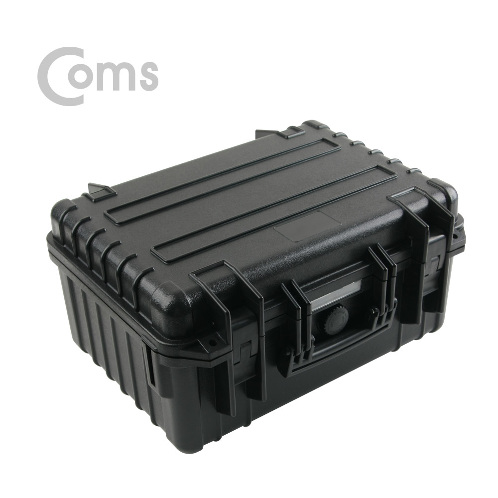Coms 하드 케이스(생활방수) / 충격방지 / Black - 384x309x179mm / HDD