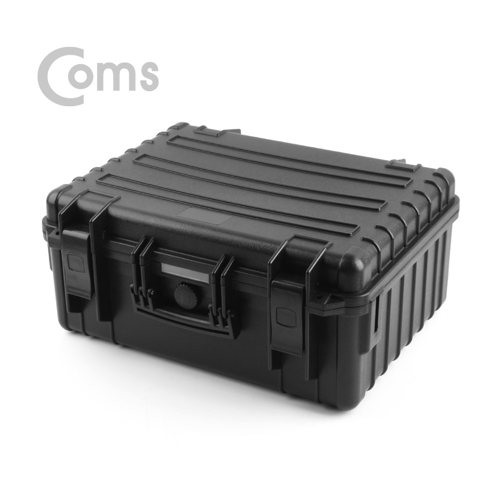 Coms 하드 케이스(생활방수) / 충격방지 / Black / 444x369x199mm / HDD