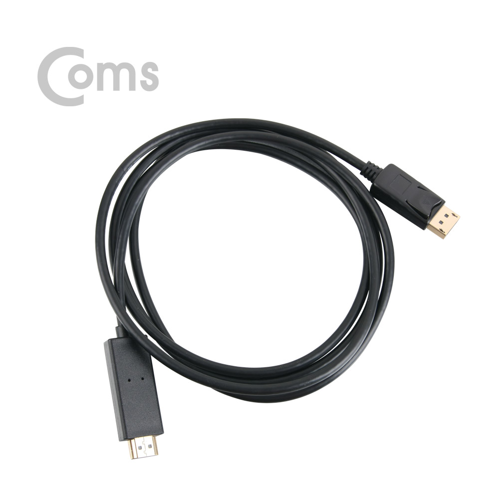 Coms 디스플레이 포트 to HDMI 케이블 DP 1.2지원/ 4K(30Hz) 지원 / 2M/DisplayPort