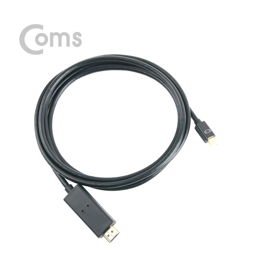 Coms 디스플레이 포트(Mini) to HDMI 케이블 DP 1.2지원 / 4K(30Hz) 지원 / 2M/DisplayPort
