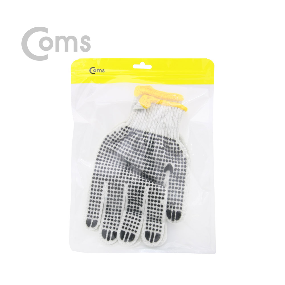 Coms 도트 반코팅 장갑 / 미끄럼 방지 / 그립
