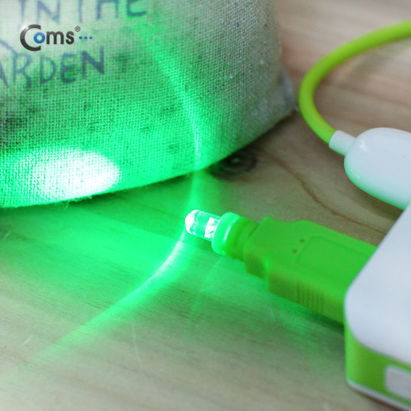 Coms USB LED 램프, Green (USB A/M형)