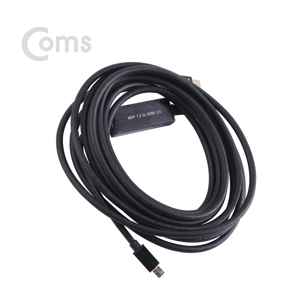 Coms Mini 디스플레이 포트 to HDMI 케이블 - 5M / Mini DP 1.2 to HDMI 2.0