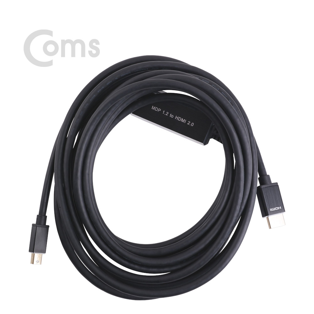 Coms Mini 디스플레이 포트 to HDMI 케이블 - 5M / Mini DP 1.2 to HDMI 2.0