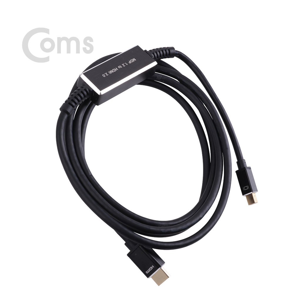 Coms Mini 디스플레이 포트 to HDMI 케이블 2M / Mini DP 1.2/HDMI 2.0